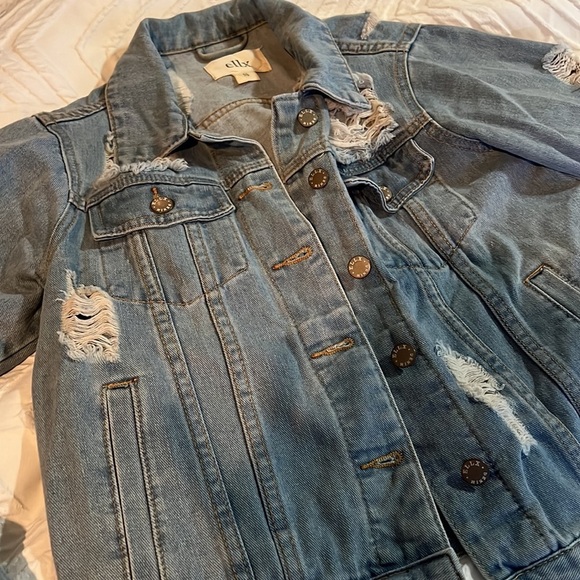 Ripped Denim Jacket - Picture 2 of 3